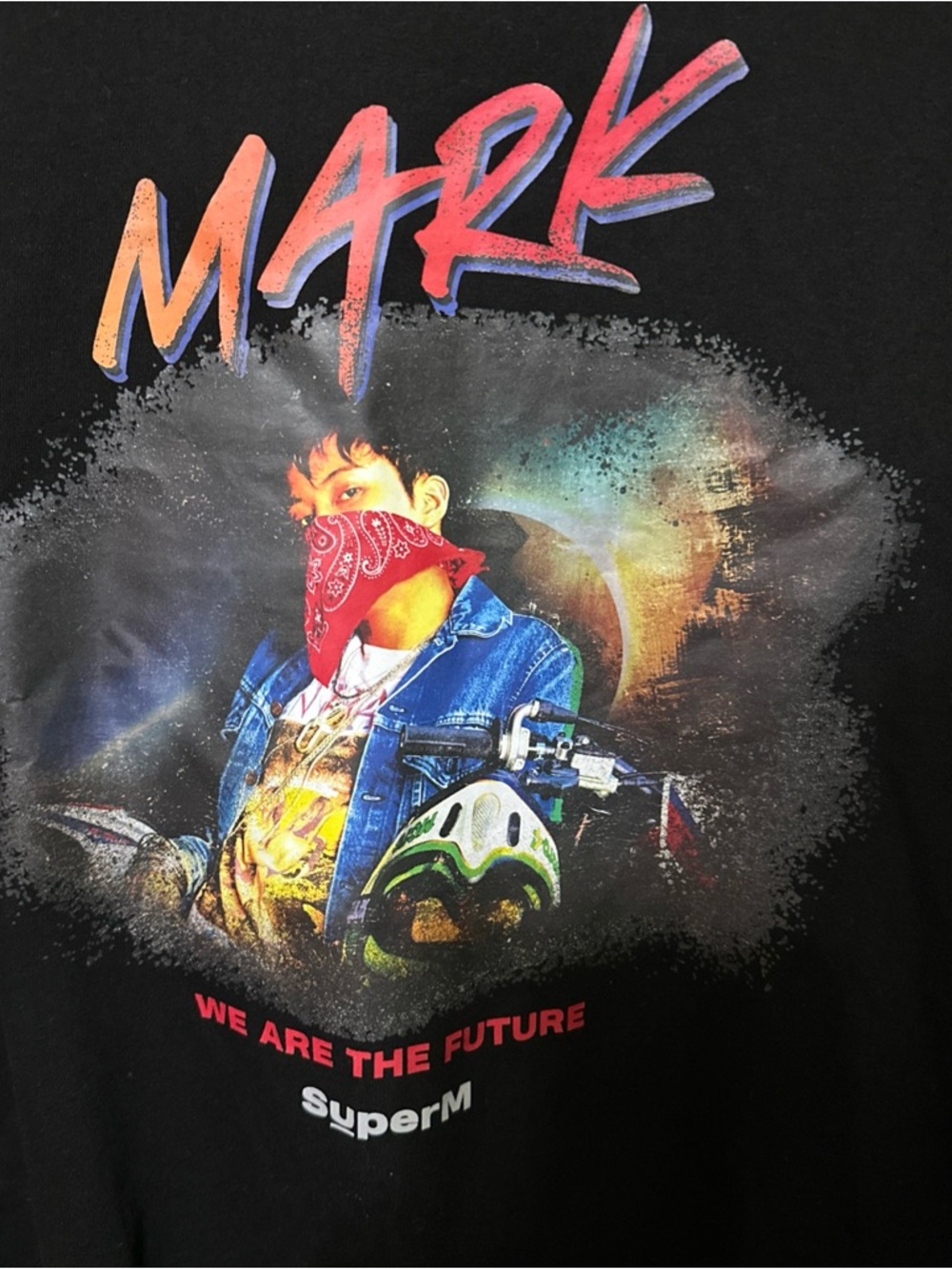 Mark Suoer M Graphic Black Casual plus size 2XL Shirt